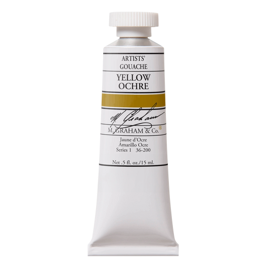 M. GRAHAM Artists' Gouache Yellow Ochre (15ml)