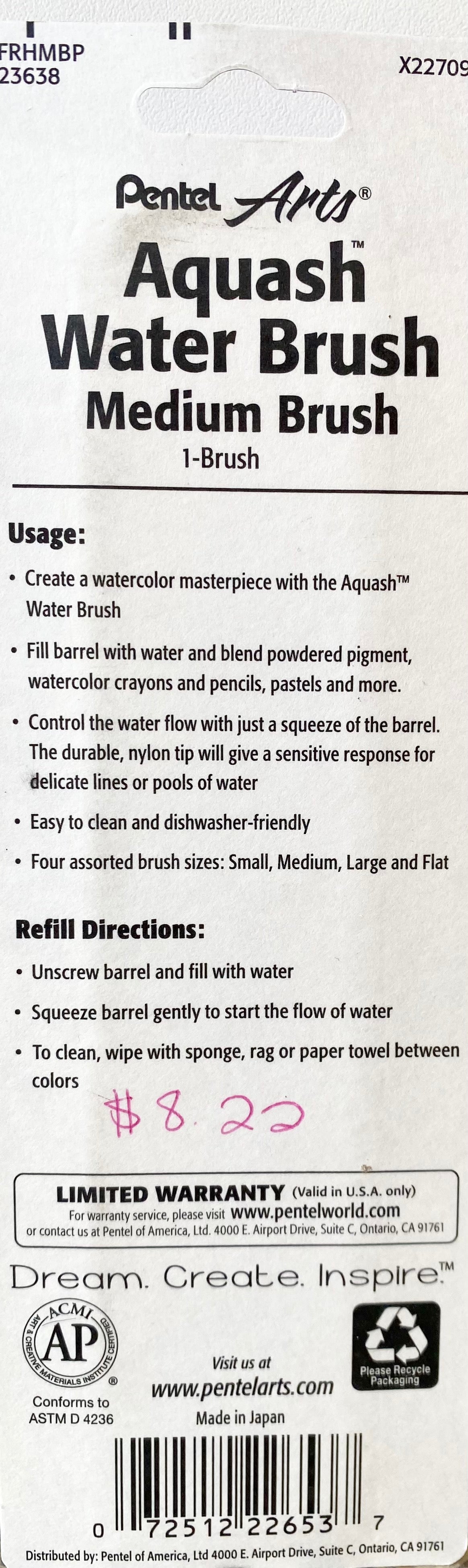 BRUSHES - Aquash water brush medium