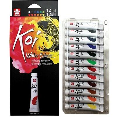 WATERCOLOUR - Koi watercolors set of 12 12ml tubes